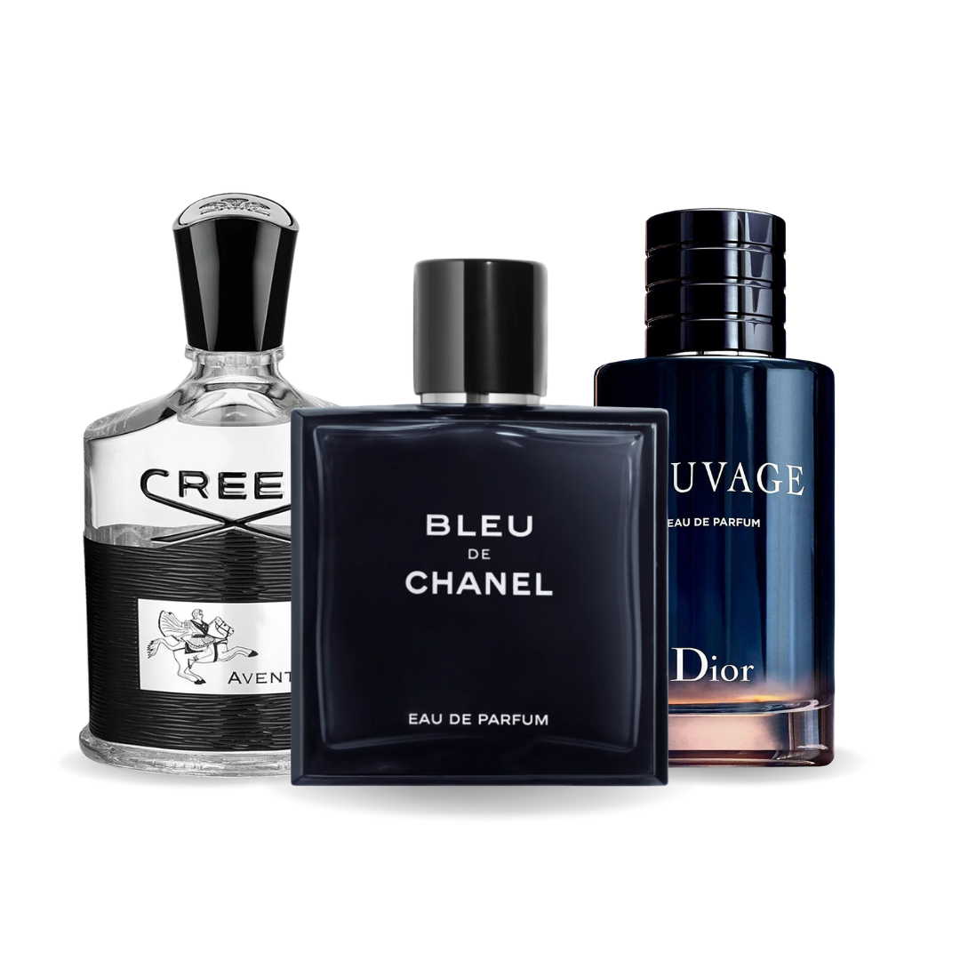 SADA 3 PARFUMOV: CREED AVENTUS, BLEU DE CHANEL, DIOR SAUVAGE 100ML