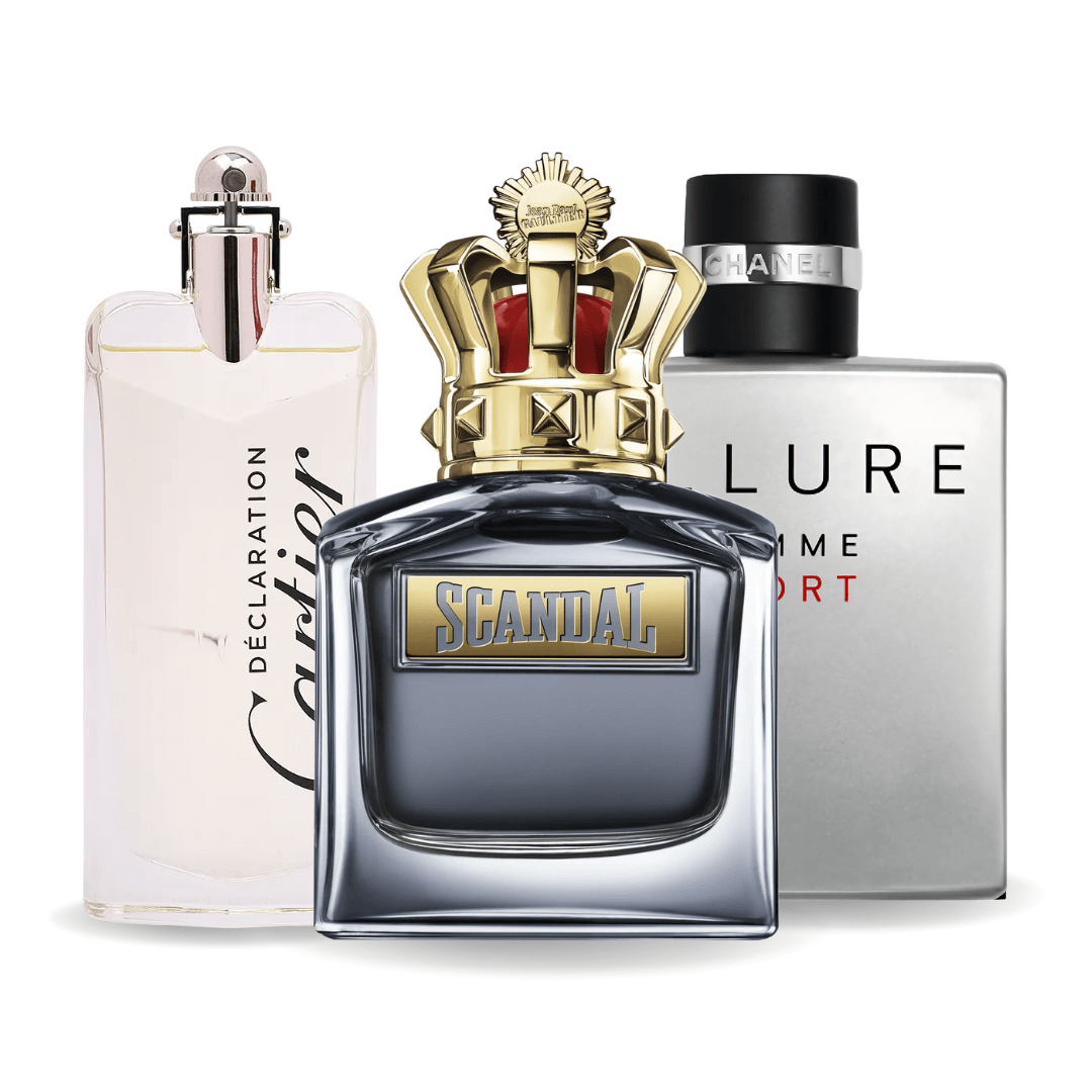 SADA 3 PARFUMOV: ALLURE HOMME SPORTS, JEAN PAUL GAULTIER SCANDAL, CARTIER DECLARATION 100ML