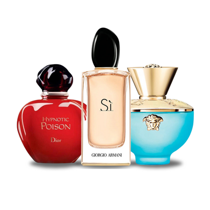 SADA 3 PARFUMOV: DIOR HYPNOTIC POISON, GIORGIO ARMANI SÌ, VERSACE DYLAN TURQUOISE 100ML